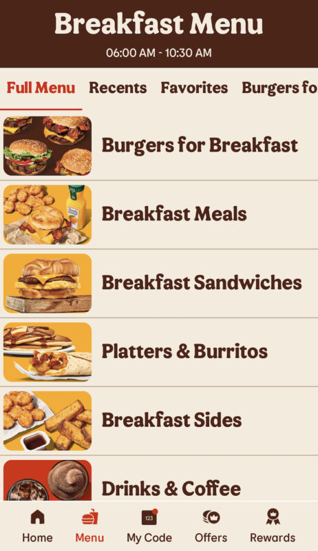 Does Burger King Sell Burgers in the Morning