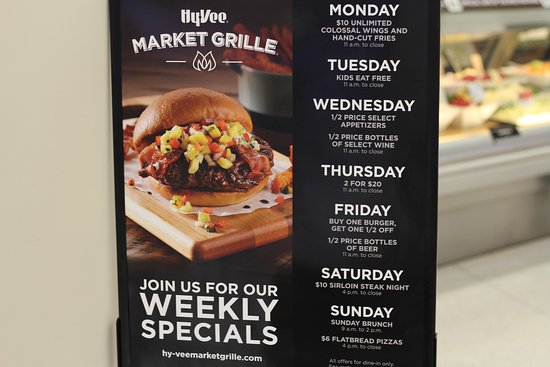 Hy Vee Market Grille Brunch Price