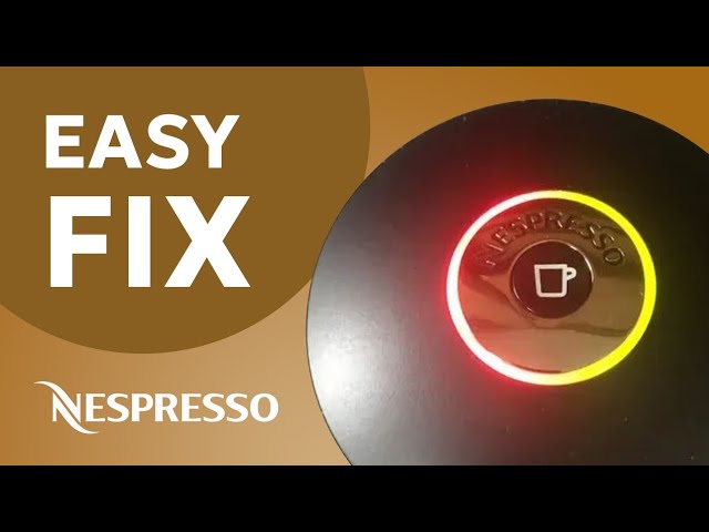 Nespresso Red And Yellow Light