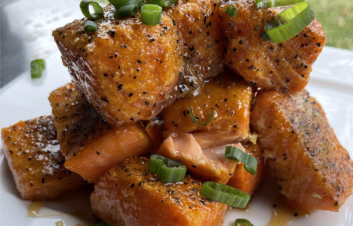 Smoked Salmon Burnt Ends Recipe