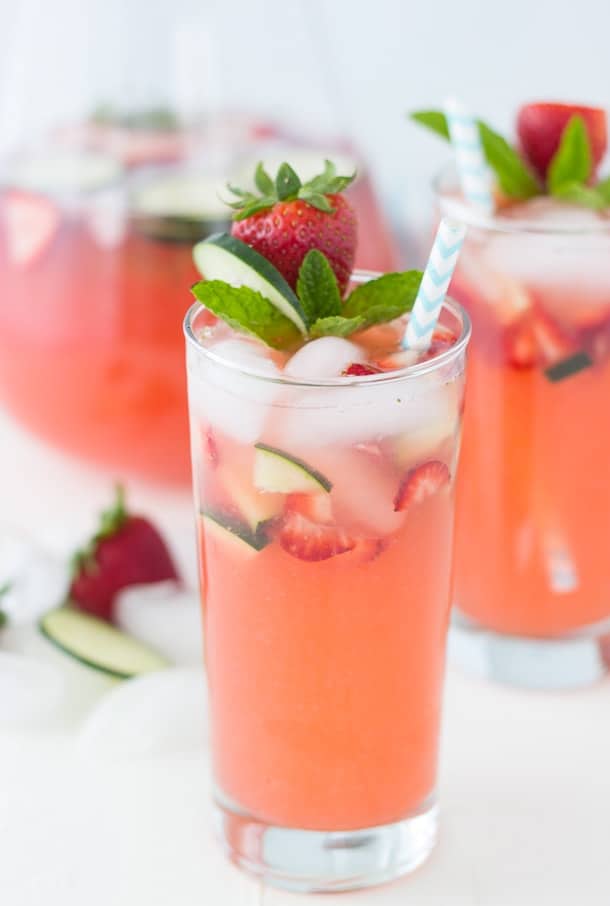 Strawberry Cucumber Lemonade Recipe